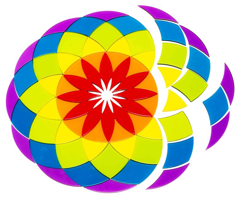 Acrylformen großes Mandala 60 Teile